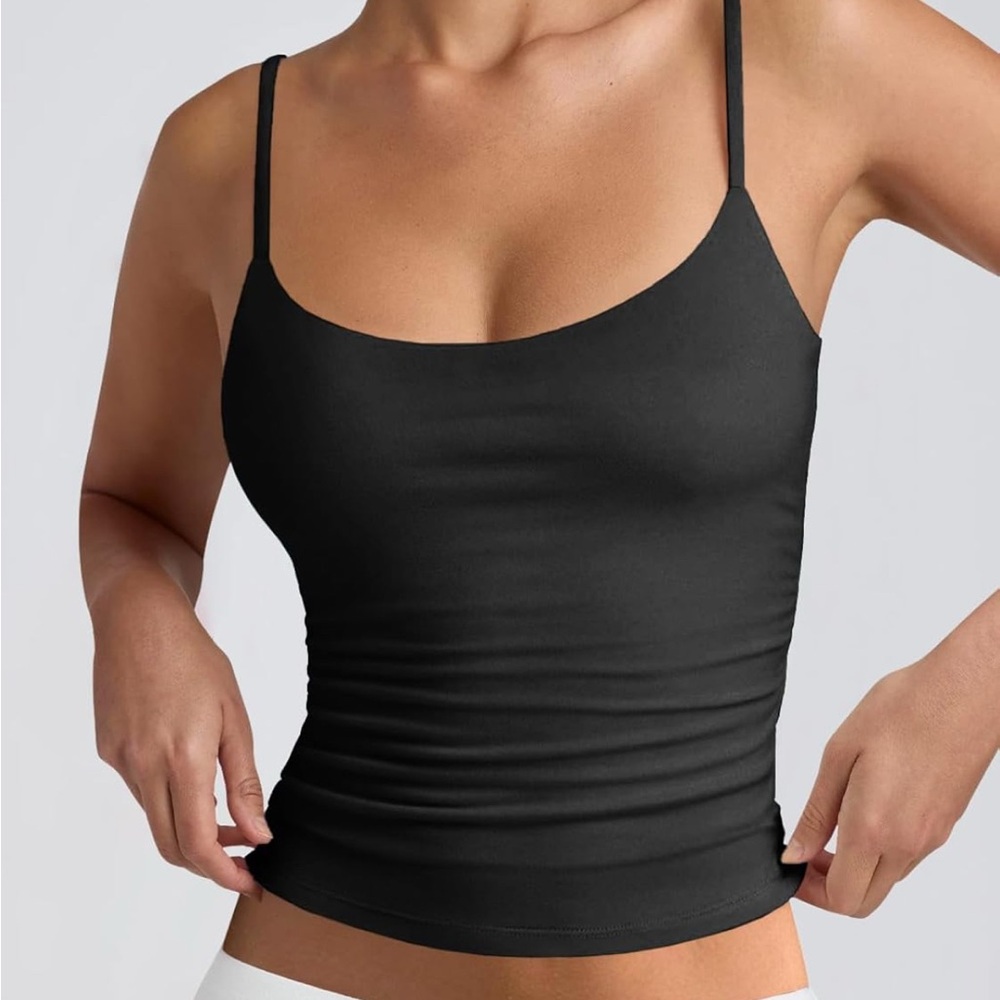 Women's Black and Pink Thin Breathable Tank Tops